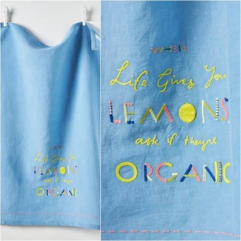 Anthropologie  Maricor/Maricar Life Gives You Lemons Dish Towel